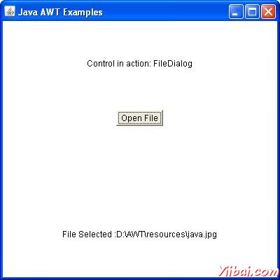 AWT FileDialog