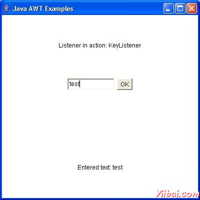 AWT KeyListener