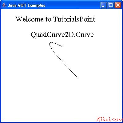 AWT QuadCurve2D