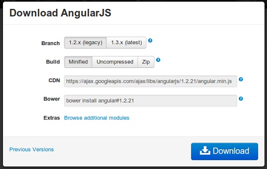 AngularJS Download