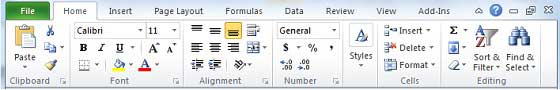 Excel Ribbon